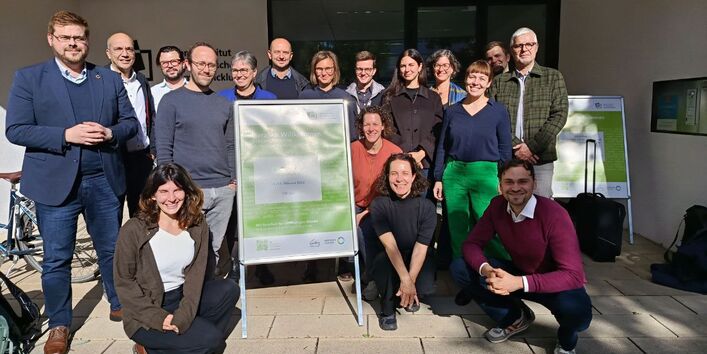 The foto shows the current team working for the AdNEB project.