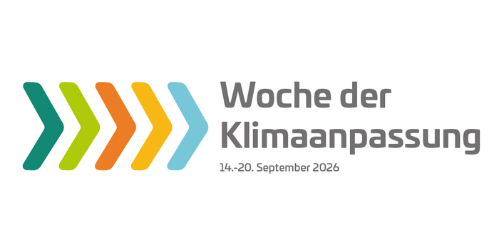 Die Grafik zeit das Logo der Woche der Klimaanpassung 2026
