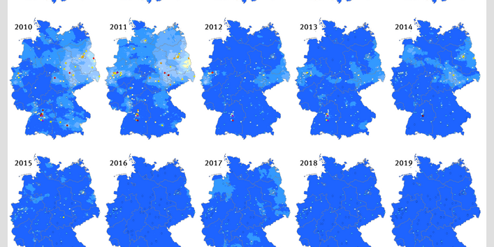 Feinstaub (PM10) - Tagesmittelwerte 2000-2024