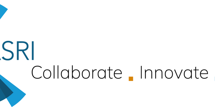 Die Graphik zeigt das CASRI Logo. Vielfarbige Elemente zentrieren sich um das Akronym als Ausdruck der Synthese des Projektes.