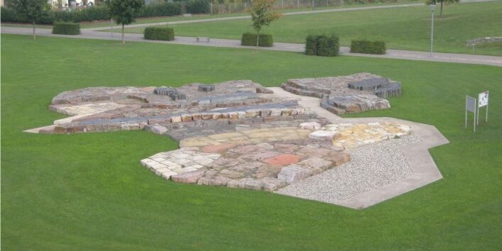 Foto der geologischen Karte im Petrispark