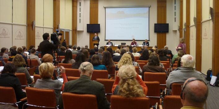 Фотография с одного из семинаров 8-х Российско-Германских дней экологии