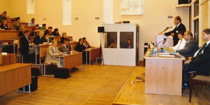 Фотография с одного из семинаров 3-х Российско-Германских дней экологии