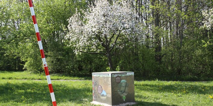 Sicht auf den Bodenwürfel