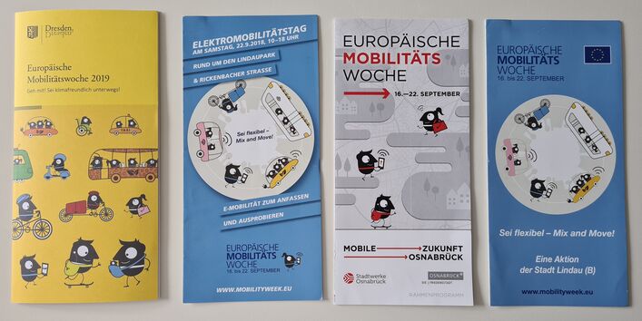 EMW-Faltblätter und Hefte aus Dresden, Lindau und Osnabrück