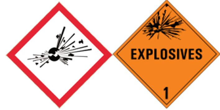 Piktogramm - Bombe explodiert