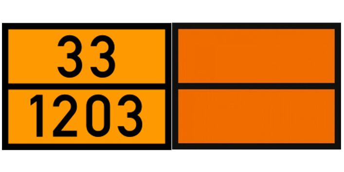 Piktogramm - Warntafeln orange
