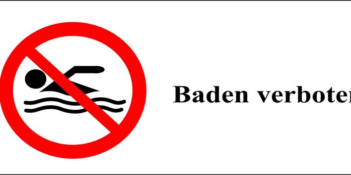 Baden verboten