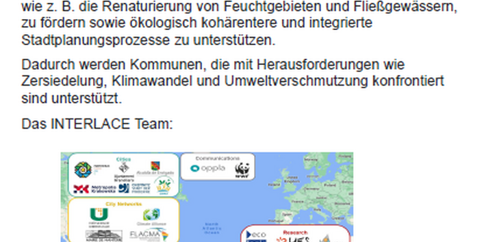 Poster zur Thematik Schwammstadt