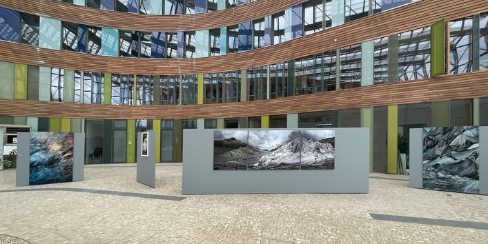 Bilder im Forum des Umweltbundesamtes in Dessau-Roßlau