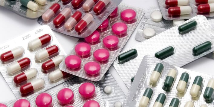 UnterschiedlicheTabletten in Blister-Verpackung