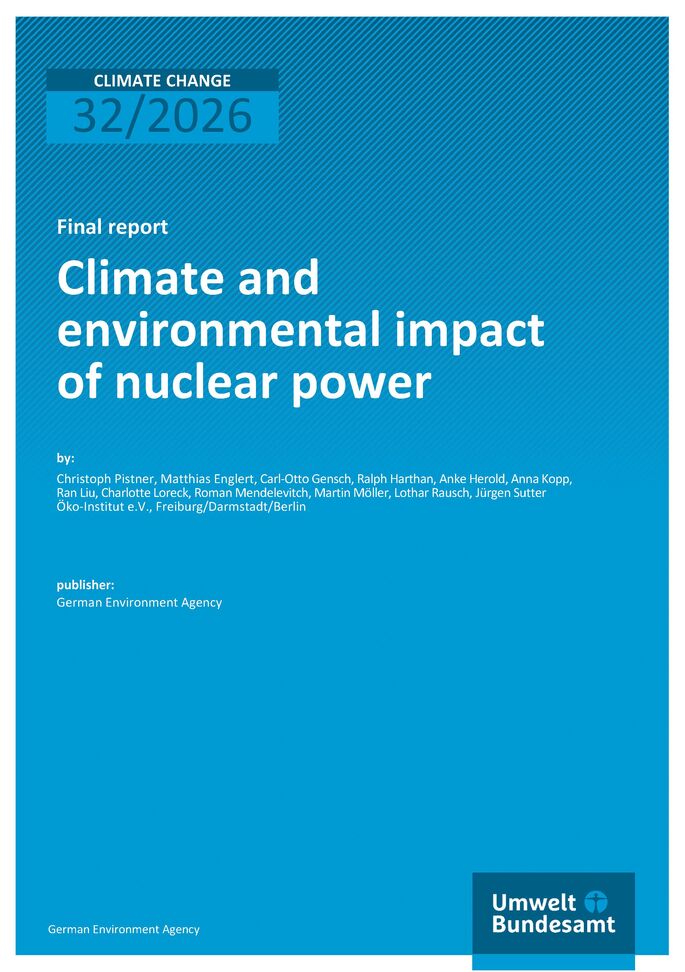 Cover zu Climate and environmental impact of nuclear power