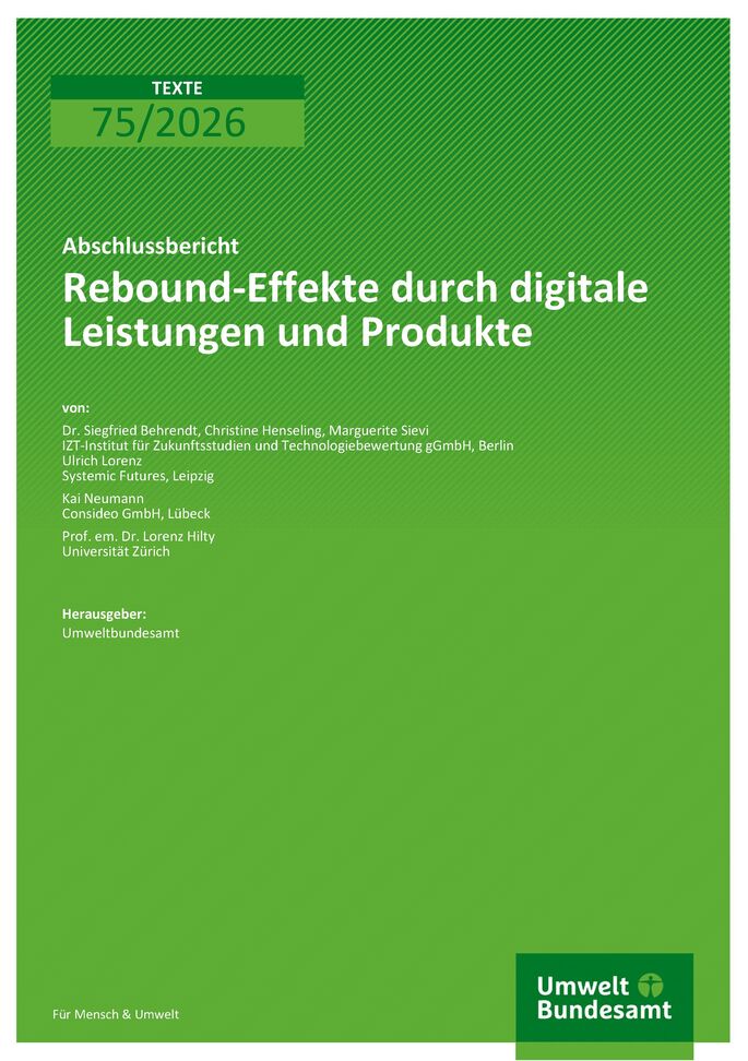 Rebound-Effekte durch digitale Leistungen und Produkte 