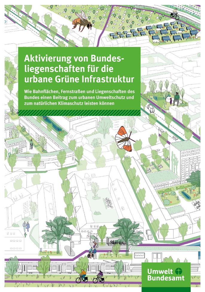 Skizzenzeichnung einer Stadtplanung mit einzelnen Tieren