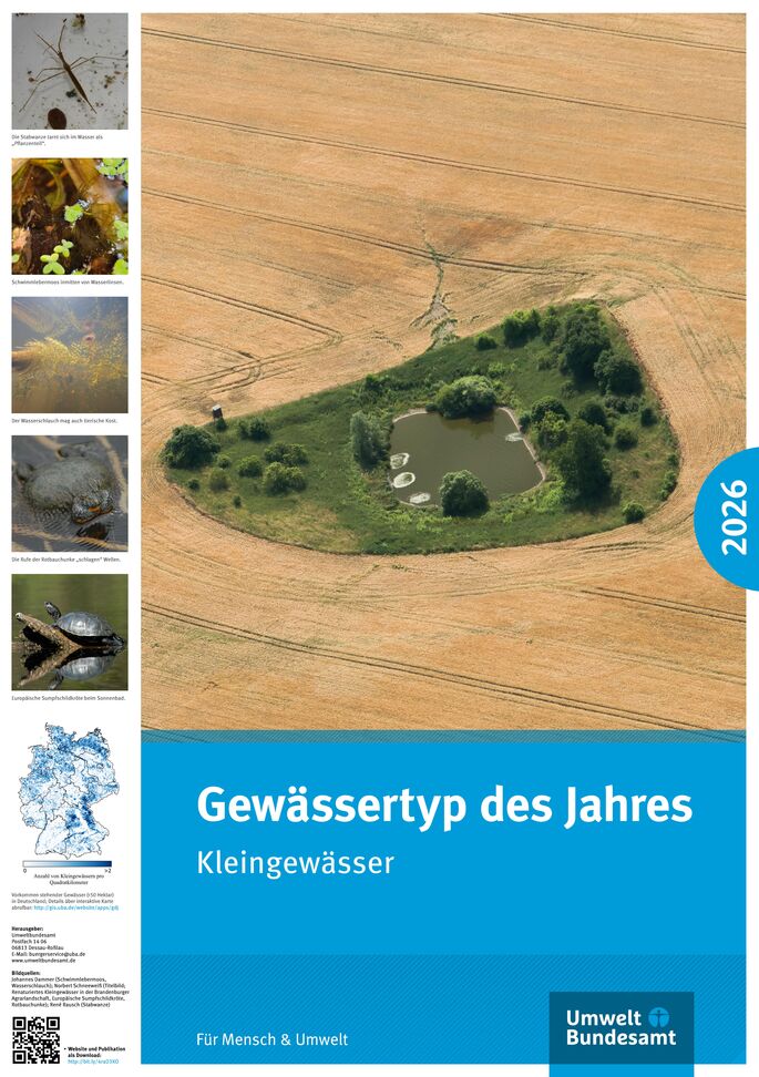 Luftaufnahme von einem See