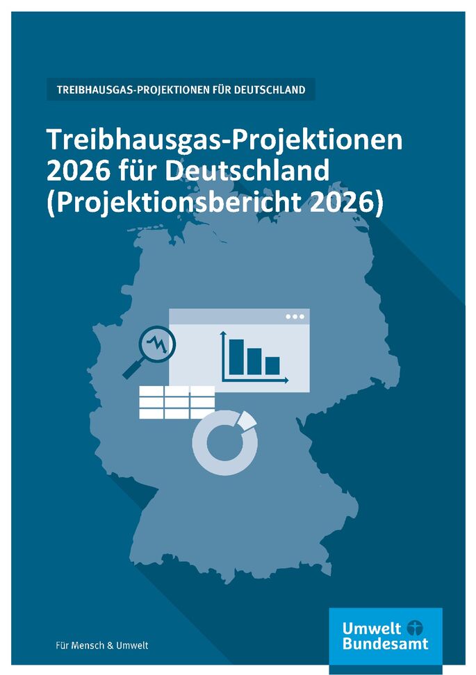 Cover zu Treibhausgas-Projektionen 2026 für  Deutschland (Projektionsbericht 2026)
