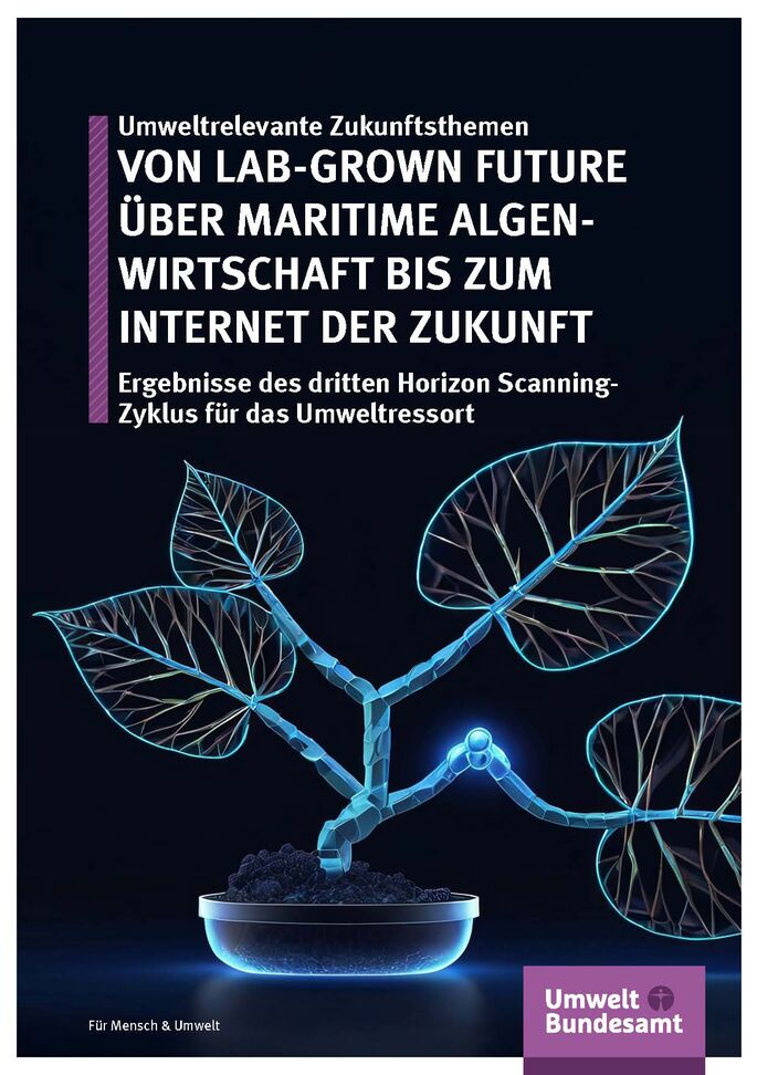 virtuelle Blume mit Blättern sprießt