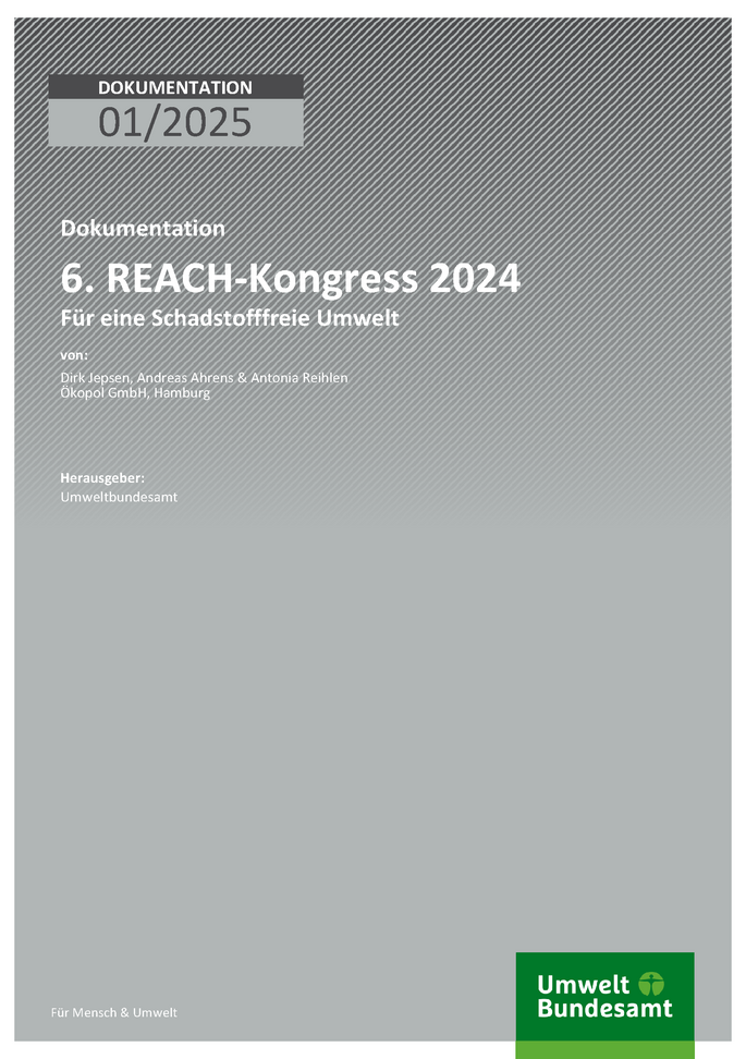 Cover des Berichts "6. REACH-Kongress 2024"