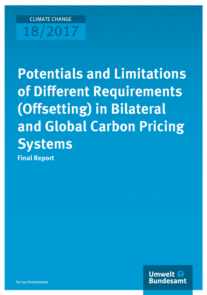 Cover of publication Climate Change 18/2017