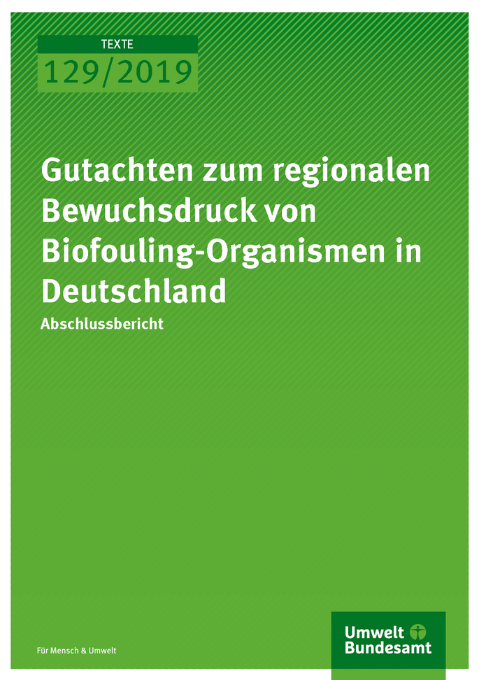 Cover der Publikation TEXTE 129/2019