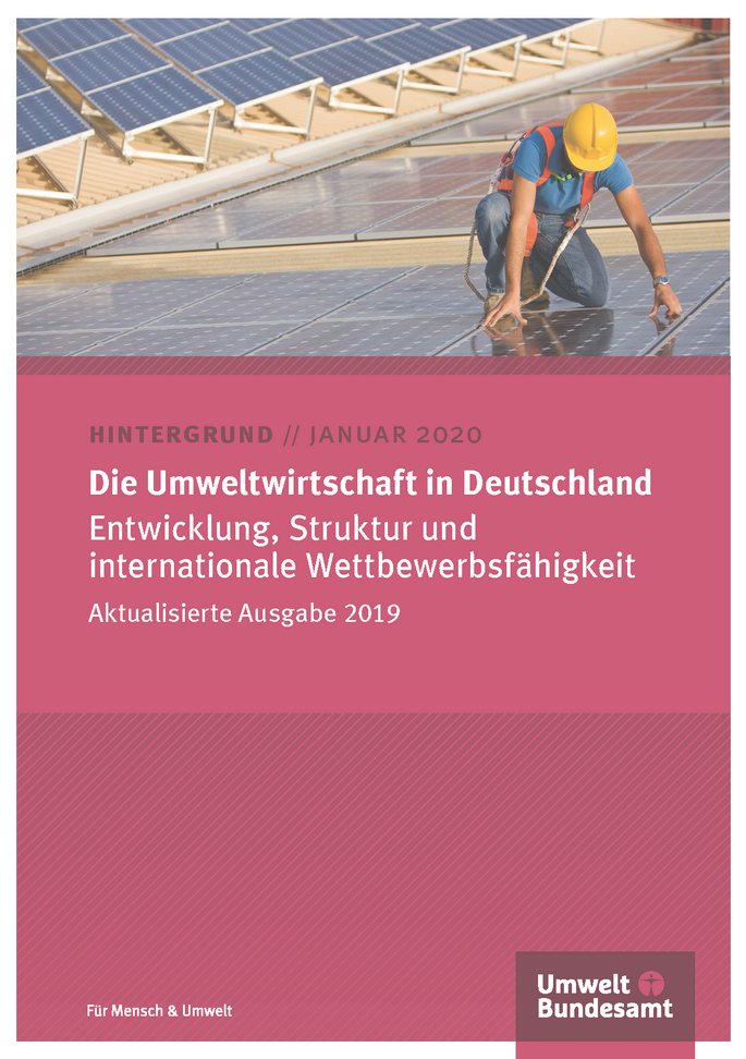 Cover des Hintergrundpapiers Die Umweltwirtschaft in Deutschland