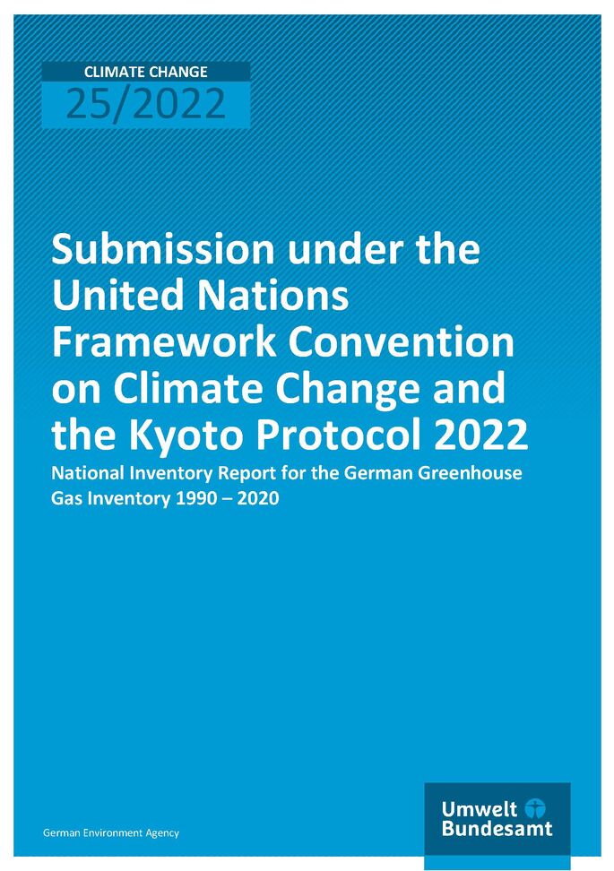 Cover of publication CC 25/2022 Submission under the United Nations Framework Convention on Climate Change and the Kyoto Protocol 2022