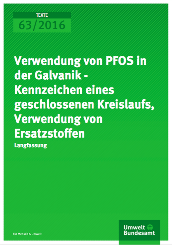 Verwendung von PFOS in der Galvanik