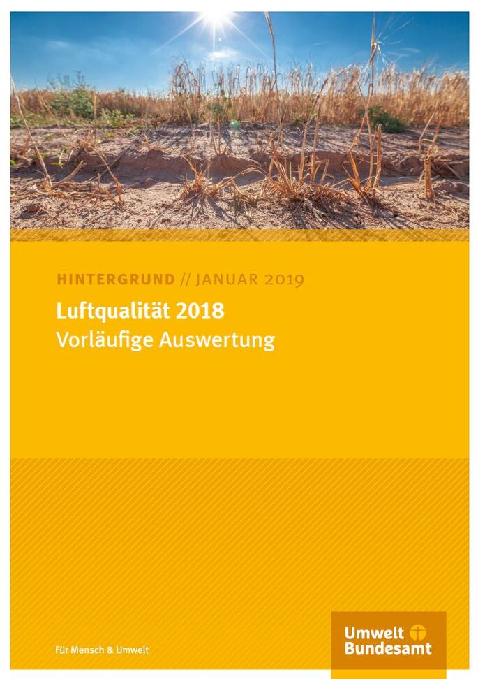 Cover der Publikation Luftqualität 2018