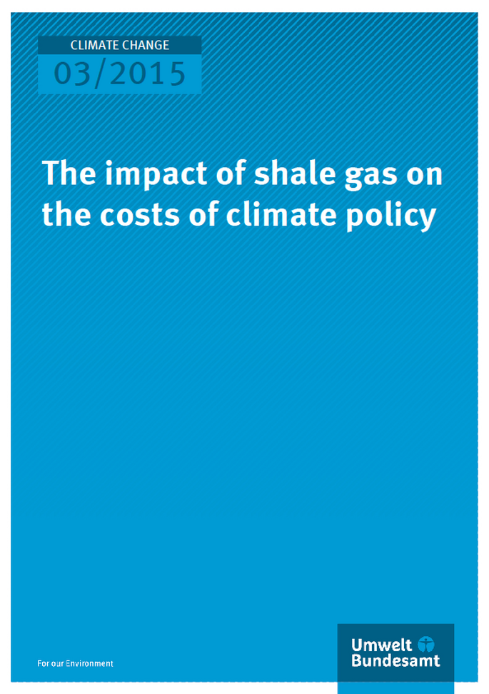 Cover Climate Change 03/2015 The impact of shale gas on the costs of climate policy  