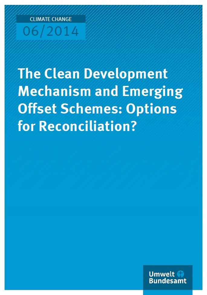 Cover Climate Change 06/2014 The Clean Development Mechanism and Emerging Offset Schemes: Options for Reconciliation?