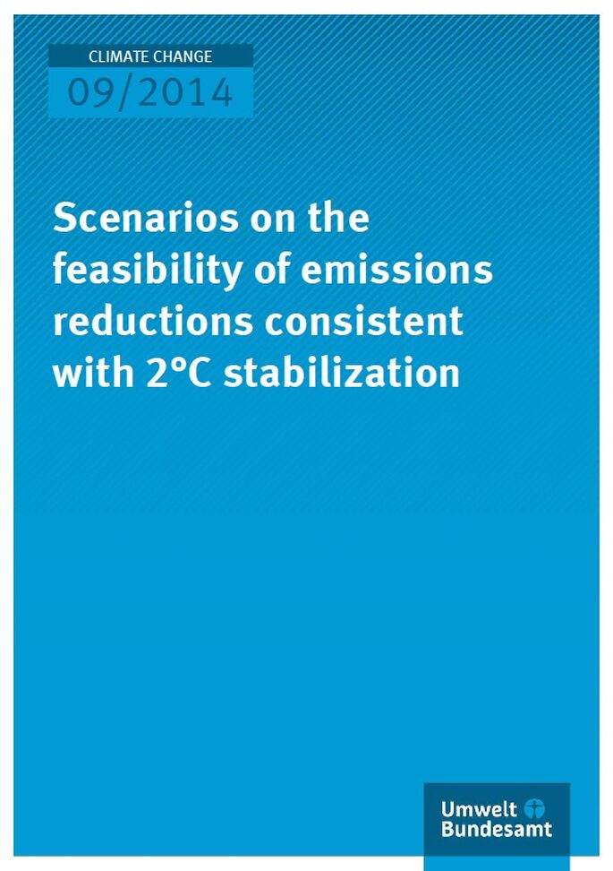 Cover Climate Change 09/2014 Scenarios on the feasibility of emissions reductions consistent with 2°C stabilization
