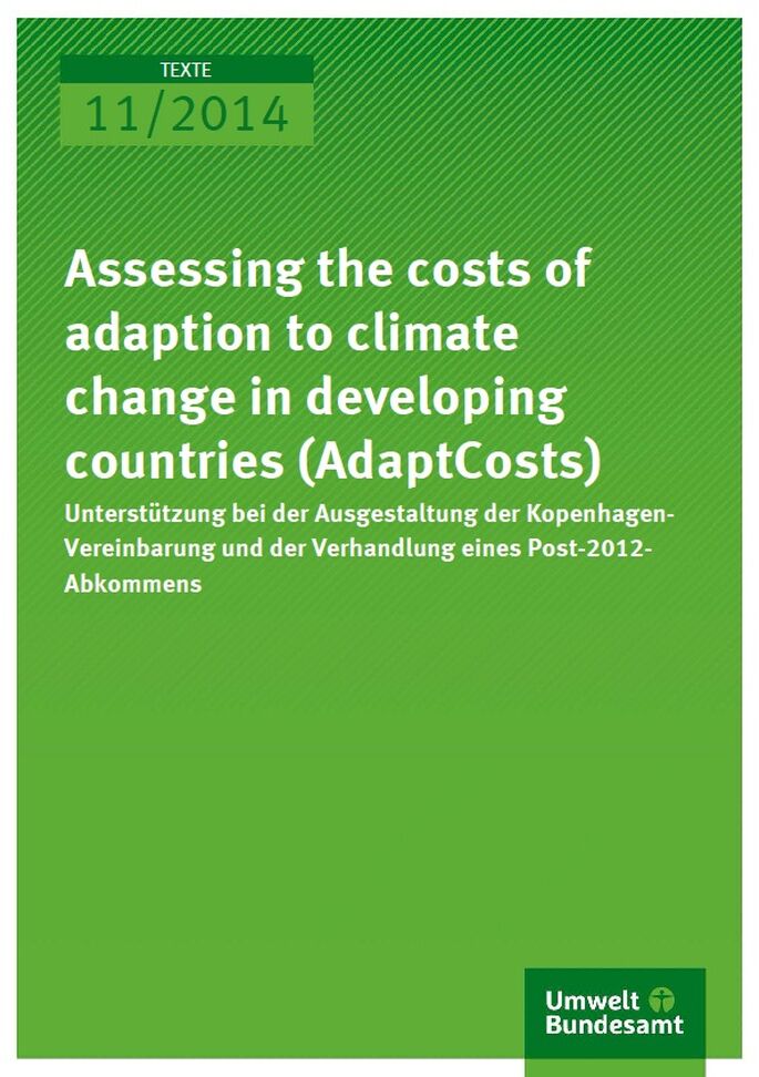 Cover 11/2014 Assessing the costs of adaption to climate change in developing countries (AdaptCosts)