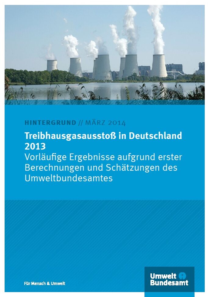 Cover Treibhausgasausstoß in Deutschland 2013