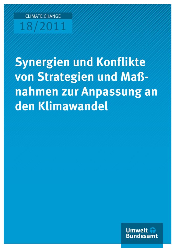 Publikation:Synergien und Konflikte von Strategien und Maßnahmen zur Anpassung an den Klimawandel