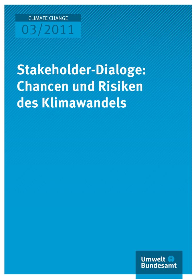 Publikation:Stakeholder-Dialoge: Chancen und Risiken des Klimawandels