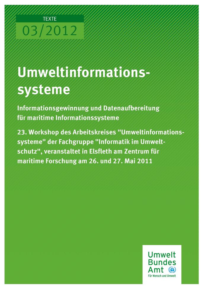 Publikation:Umweltinformationssysteme - Informationsgewinnung und Datenaufbereitung für maritime Informationssysteme
