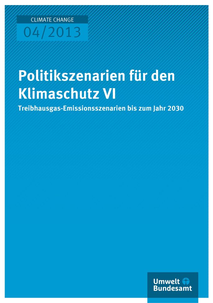 Publikation:Politikszenarien für den Klimaschutz VITreibhausgas-Emissionsszenarien bis zum Jahr 2030