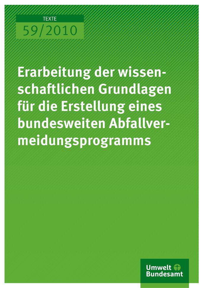 Erarbeitung der wissenschaftlichen Grundlagen für die Erstellung