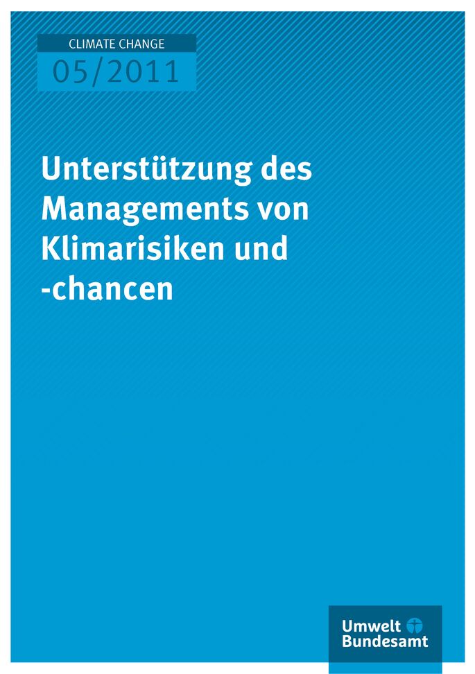 Publikation:Unterstützung des Managements von Klimarisiken und -chancen
