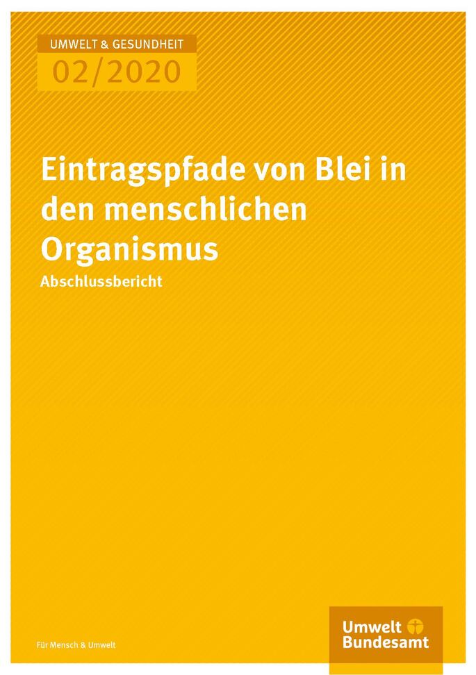 Eintragspfade von Blei in den menschlichen Organismus