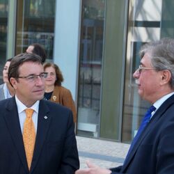 Der Gast im Gespräch mit UBA-Vizepräsident Thomas Holzmann.