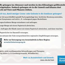 Back of informational postcard Wipe First… Then Wash