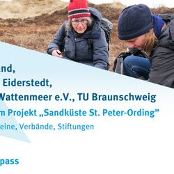 Das Grafik zeigt das nominierte Projekt des Verbundprojekts „Sandküste St. Peter-Ording".