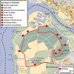 Karte Geopfad Kaisberg