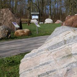 Blick auf den Gesteinsgarten