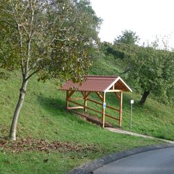  Die überdachte Bodenstation an der Station Bürgstadt