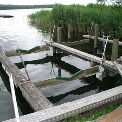 Selbstgebaute Bootshebeanlage, Ratzeburger See