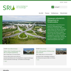 Startseite der Website des Sachverständigentrats für Umweltfragen