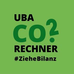 Grafik mit dem Logo für den CO₂-Rechner 