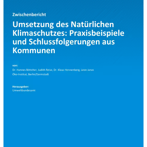 Natürlicher Klimaschutz: Gewässer schützen, Klima retten